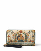 "Mi amor propio es sagrado" ver.1 Long Wallet - front view | Paleta Bags