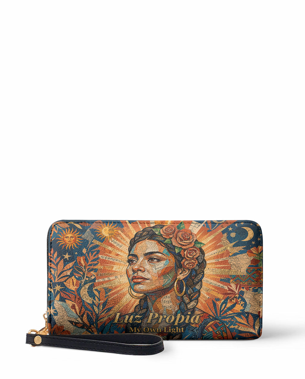 "Luz Propia" ver.2 Long Wallet - front view | Paleta Bags