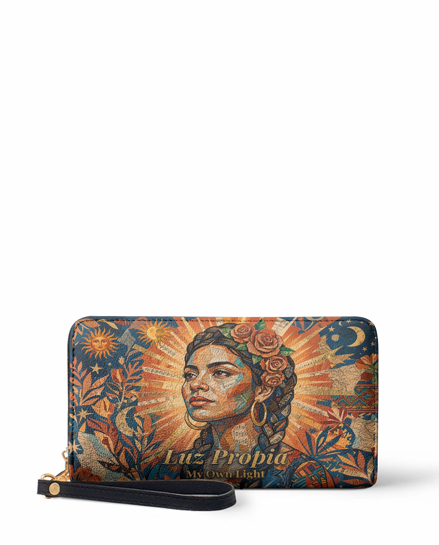 "Luz Propia" ver.2 Long Wallet - front view | Paleta Bags