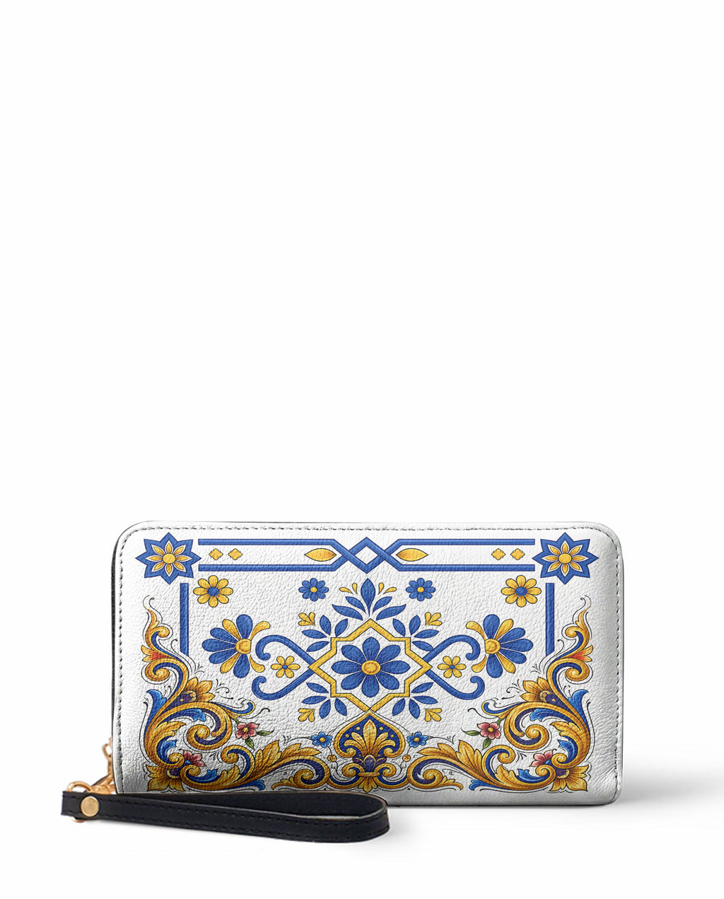 "TONATIUH" Long Wallet - front view | Paleta Bags