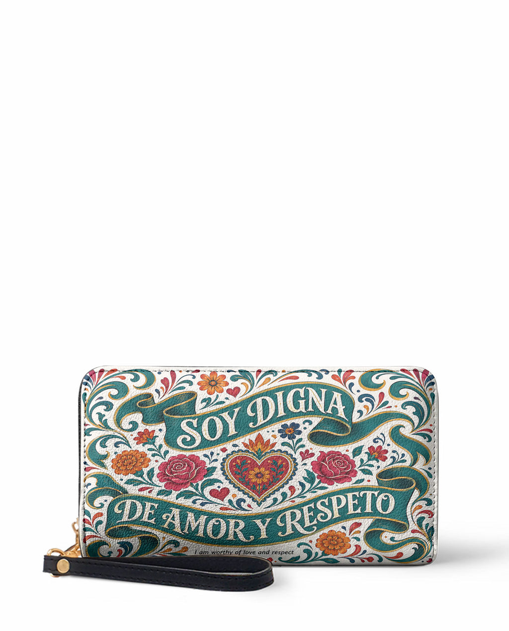 "Otomi Wild Embroidery" ver.3 Long Wallet - front view | Paleta Bags