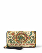 "Feroz. Arraigada. Radiante" ver.2 Long Wallet - front view | Paleta Bags