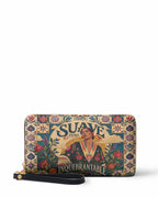 "Suave pero inquebrantable" ver.9 Long Wallet - front view | Paleta Bags