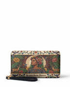 "Se amó hasta florecer" ver.8 Long Wallet - front view | Paleta Bags
