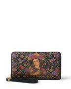 "Me merezco todo lo bueno" ver.1 Long Wallet - front view | Paleta Bags