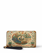 "Soy hija de la tierra" ver.1 Long Wallet - front view | Paleta Bags