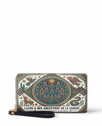 "Llevo a mis ancestros en la sangre" ver.4 Long Wallet - front view | Paleta Bags