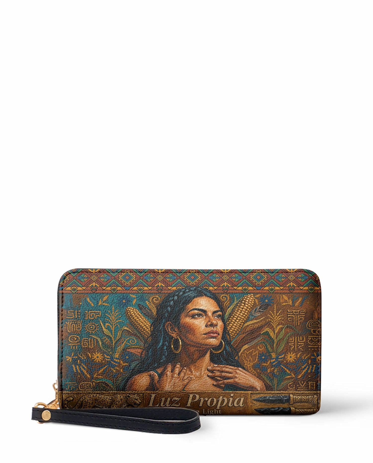"Luz Propia" ver.4 Long Wallet - front view | Paleta Bags