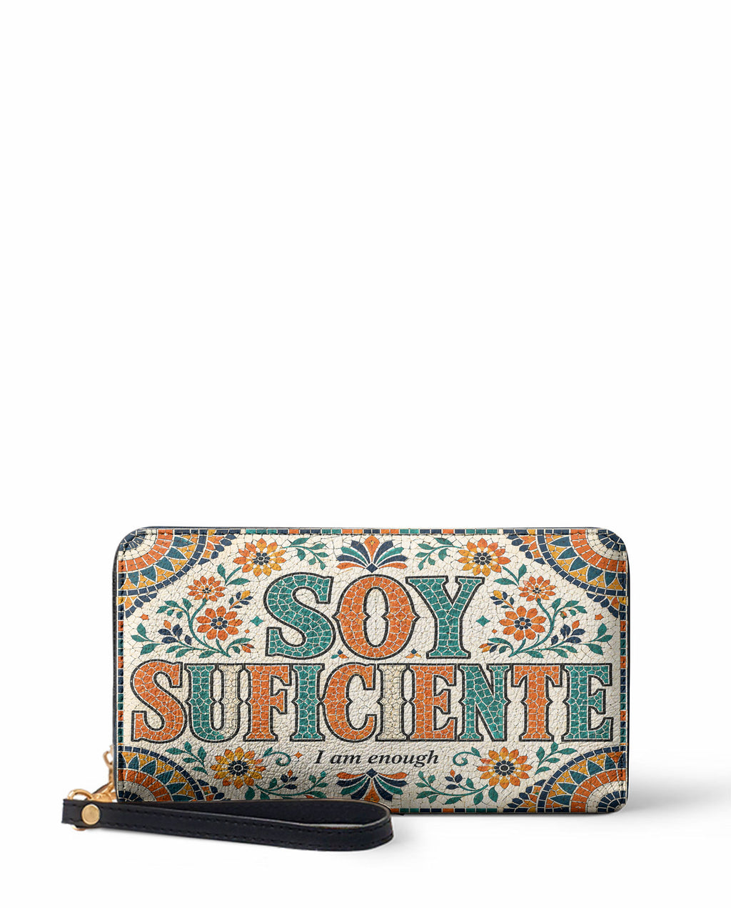 "Soy suficiente, tal y como soy" ver.4 Long Wallet - front view | Paleta Bags