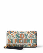 "Soy suficiente, tal y como soy" ver.4 Long Wallet - front view | Paleta Bags