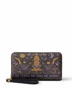 "Me cuido, me amo, me honro" ver.2 Long Wallet - front view | Paleta Bags