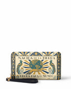 "Nacida de la tierra, hecha para el mundo" ver.2 Long Wallet - front view | Paleta Bags