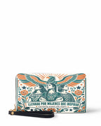 "Llevada por mujeres que inspiran" ver.3 Long Wallet - front view | Paleta Bags