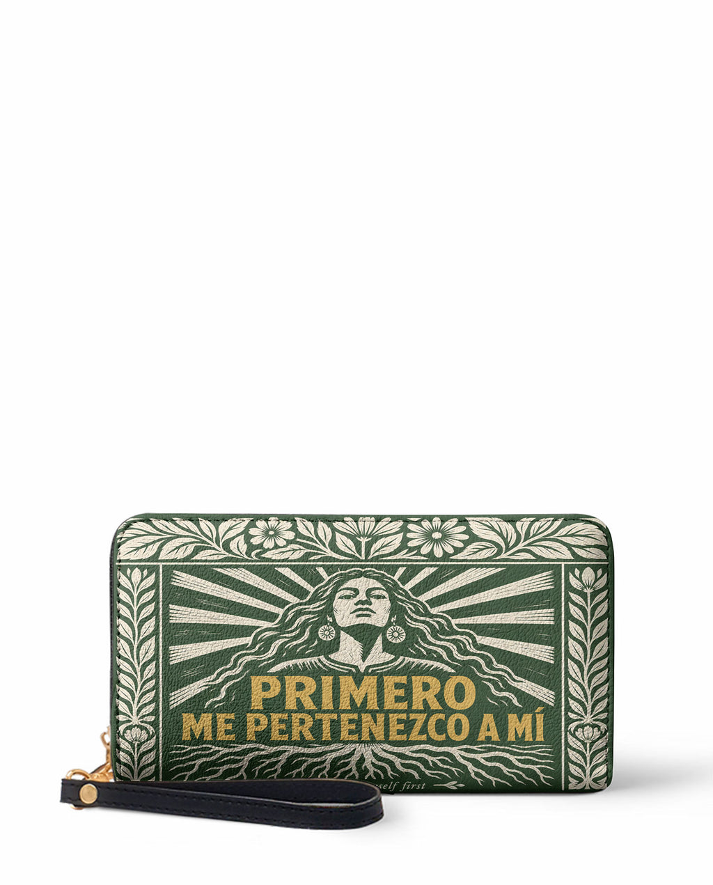 "Primero me pertenezco a mí" ver.4 Long Wallet - front view | Paleta Bags