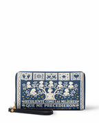 "Resiliente como las mujeres que me precedieron" ver.2 Long Wallet - front view | Paleta Bags