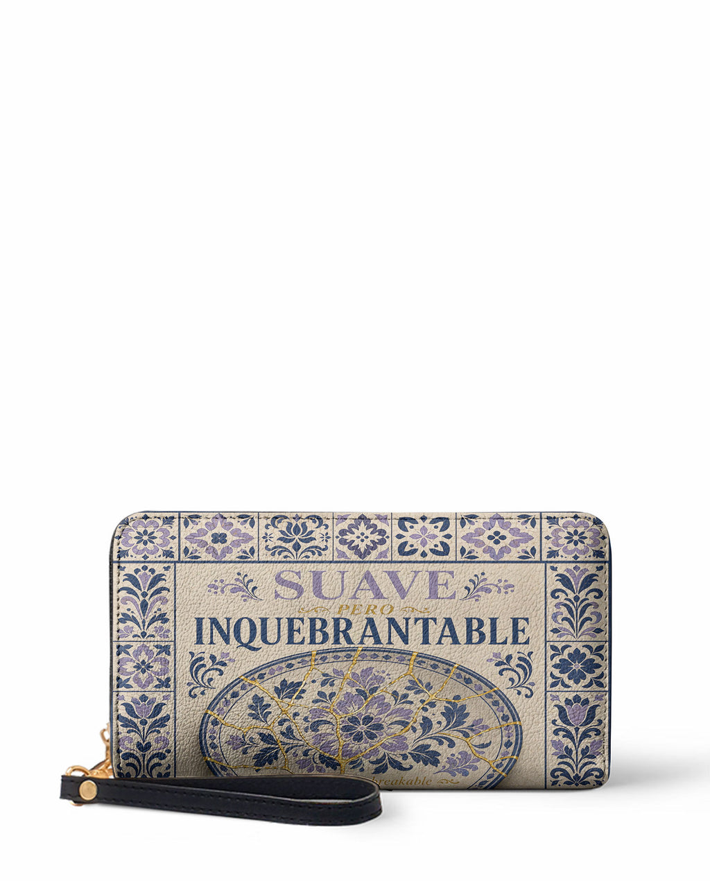 "Suave pero inquebrantable" ver.4 Long Wallet - front view | Paleta Bags