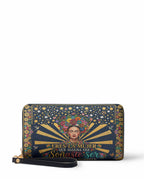 "Eres la mujer que alguna vez soñaste ser" ver.3 Long Wallet - front view | Paleta Bags