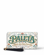 "La Paleta — Arte en cada costura" ver.2 Long Wallet - front view | Paleta Bags