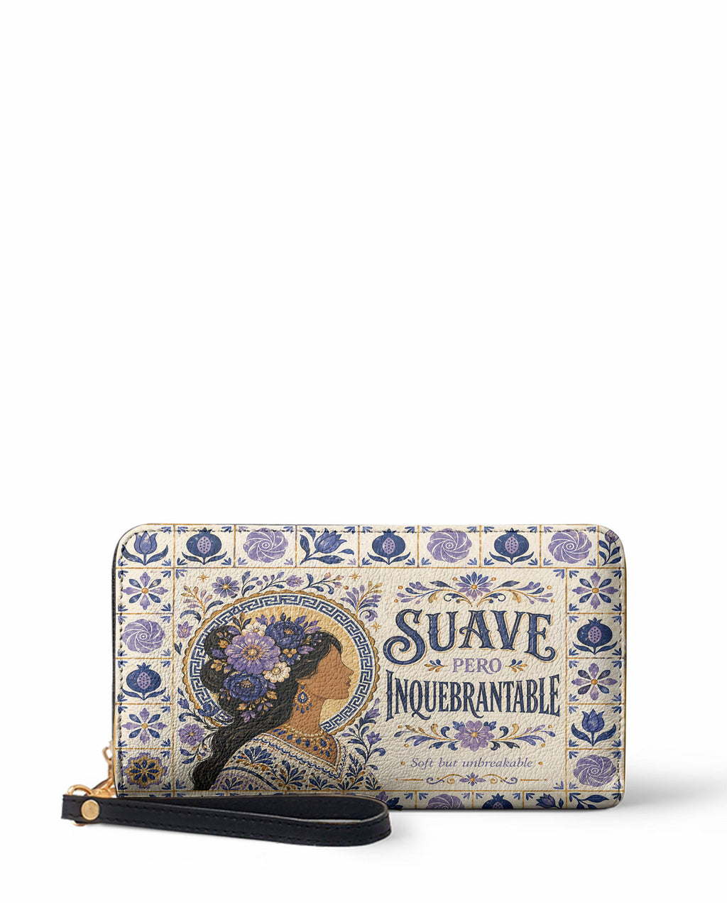 "Suave pero inquebrantable" ver.7 Long Wallet - front view | Paleta Bags
