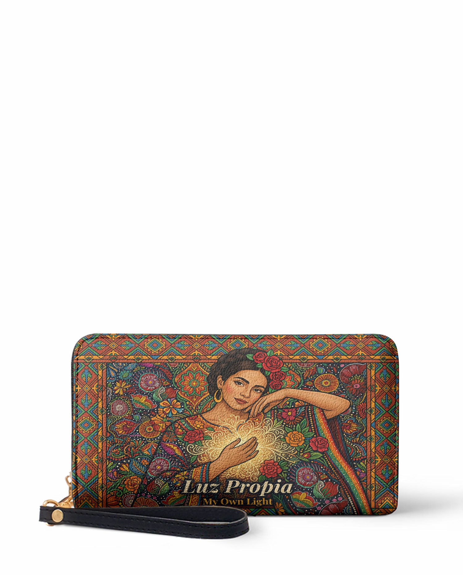 "Luz Propia" ver.3 Long Wallet - front view | Paleta Bags