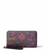 "Otomi Wild Embroidery" ver.2 Long Wallet - front view | Paleta Bags