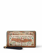 "De las manos de nuestras abuelas a las nuestras" ver.4 Long Wallet - front view | Paleta Bags