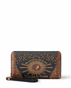 "Me levanto con el sol y llevo el fuego" ver.3 Long Wallet - front view | Paleta Bags