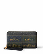 "LA GUERRERA" ver.3 Long Wallet - front view | Paleta Bags