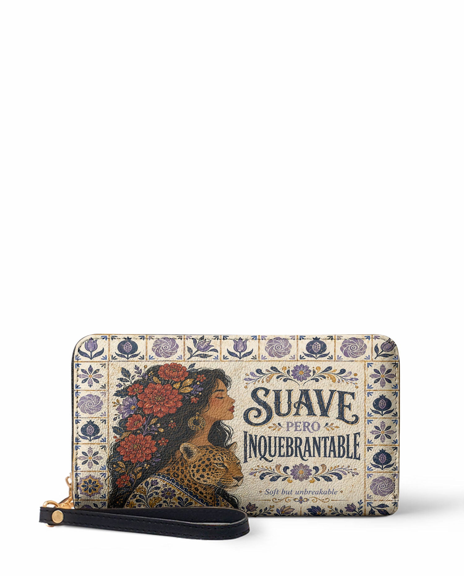 "Suave pero inquebrantable" ver.8 Long Wallet - front view | Paleta Bags