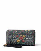 "Se amó hasta florecer" ver.6 Long Wallet - front view | Paleta Bags