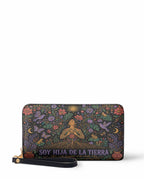 "Soy hija de la tierra" ver.3 Long Wallet - front view | Paleta Bags
