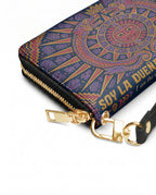 "Soy la dueña de mi destino" ver.1 Long Wallet - side view | Paleta Bags