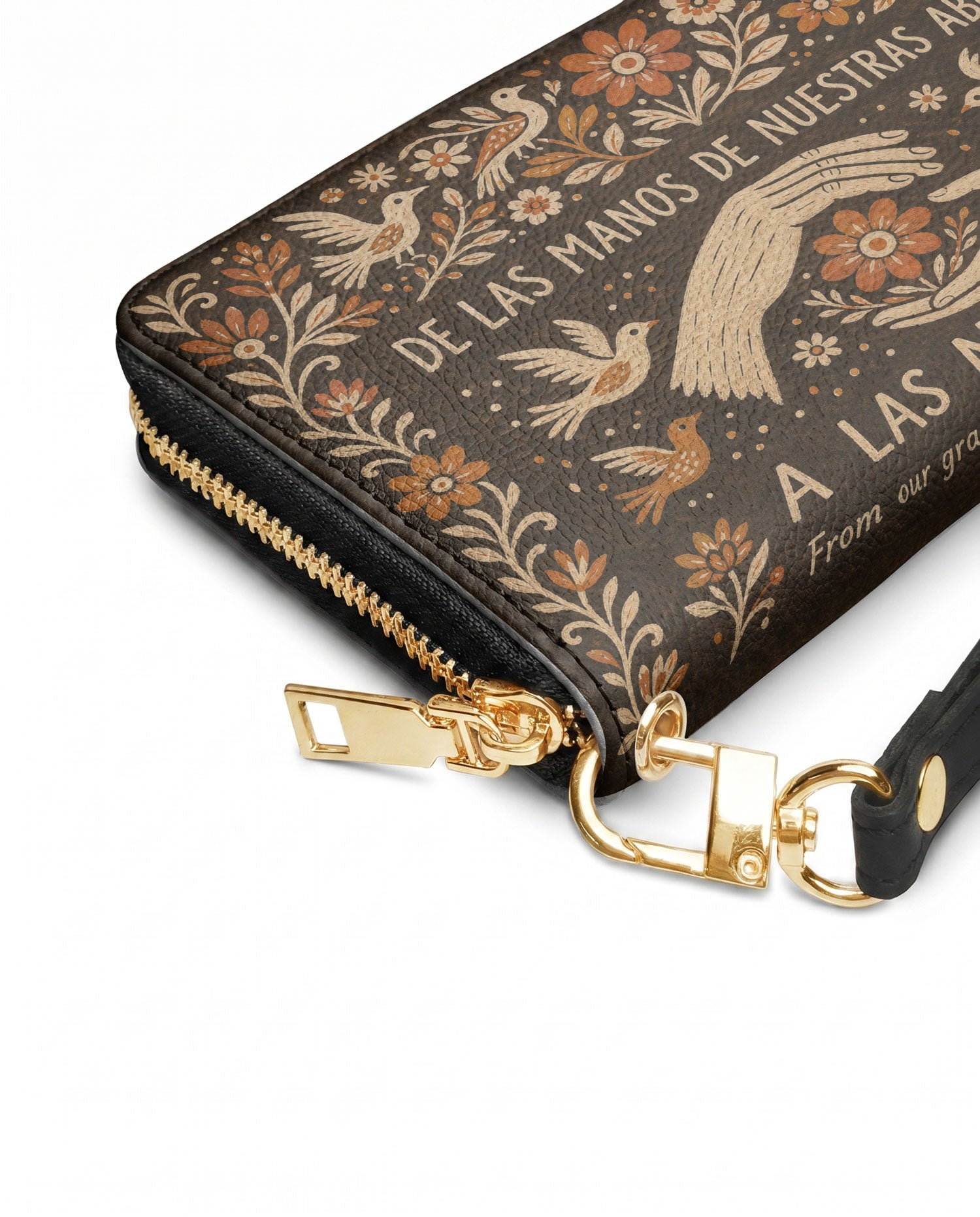 "De las manos de nuestras abuelas a las nuestras" ver.2 Long Wallet - side view | Paleta Bags