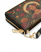 "Nací para brillar" ver.3 Long Wallet - side view | Paleta Bags