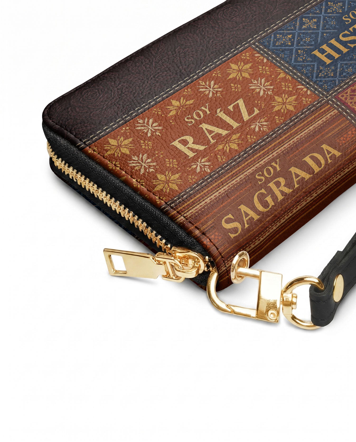 "LAS RAÍCES" ver.2 Long Wallet - side view | Paleta Bags