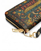 "Feroz. Arraigada. Radiante" ver.5 Long Wallet - side view | Paleta Bags