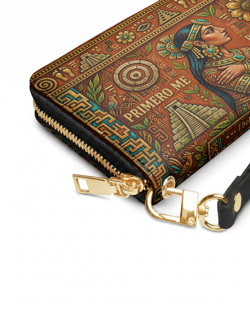"Primero me pertenezco a mí" ver.7 Long Wallet - side view | Paleta Bags