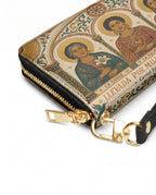 "Llevada por mujeres que inspiran" ver.1 Long Wallet - side view | Paleta Bags