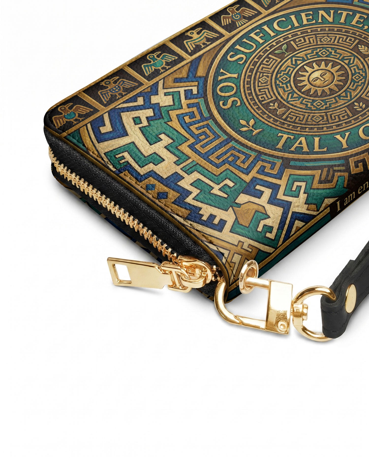 "Soy suficiente, tal y como soy" ver.10 Long Wallet - side view | Paleta Bags