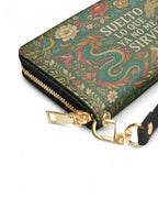 "Suelto lo que ya no me sirve" ver.3 Long Wallet - side view | Paleta Bags
