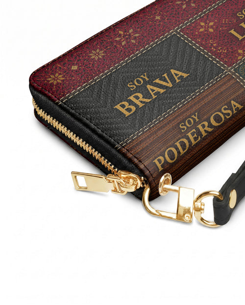 "LA GUERRERA" ver.1 Long Wallet - side view | Paleta Bags