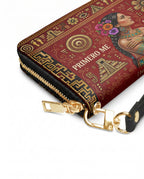 "Primero me pertenezco a mí" ver.8 Long Wallet - side view | Paleta Bags