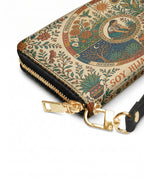 "Soy hija de la tierra" ver.1 Long Wallet - side view | Paleta Bags