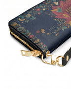 "Sanó en silencio, floreció con fuerza" ver.2 Long Wallet - side view | Paleta Bags