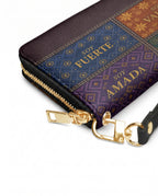 "LAS CUATRO VERDADES" ver.1 Long Wallet - side view | Paleta Bags