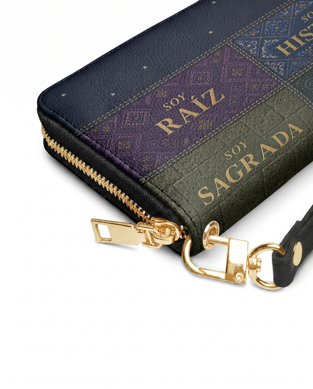 "LAS RAÍCES" ver.3 Long Wallet - side view | Paleta Bags