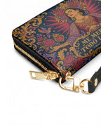 "Me merezco todo lo bueno" ver.2 Long Wallet - side view | Paleta Bags