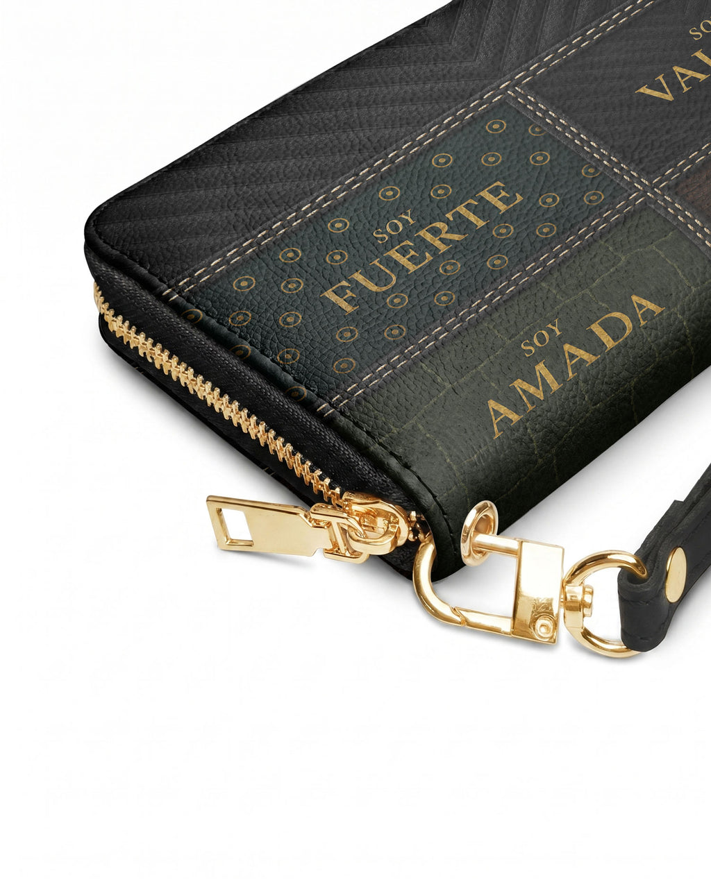 "LAS CUATRO VERDADES" ver.2 Long Wallet - side view | Paleta Bags