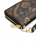 "Hecha a mano, hecha con amor" ver.5 Long Wallet - side view | Paleta Bags