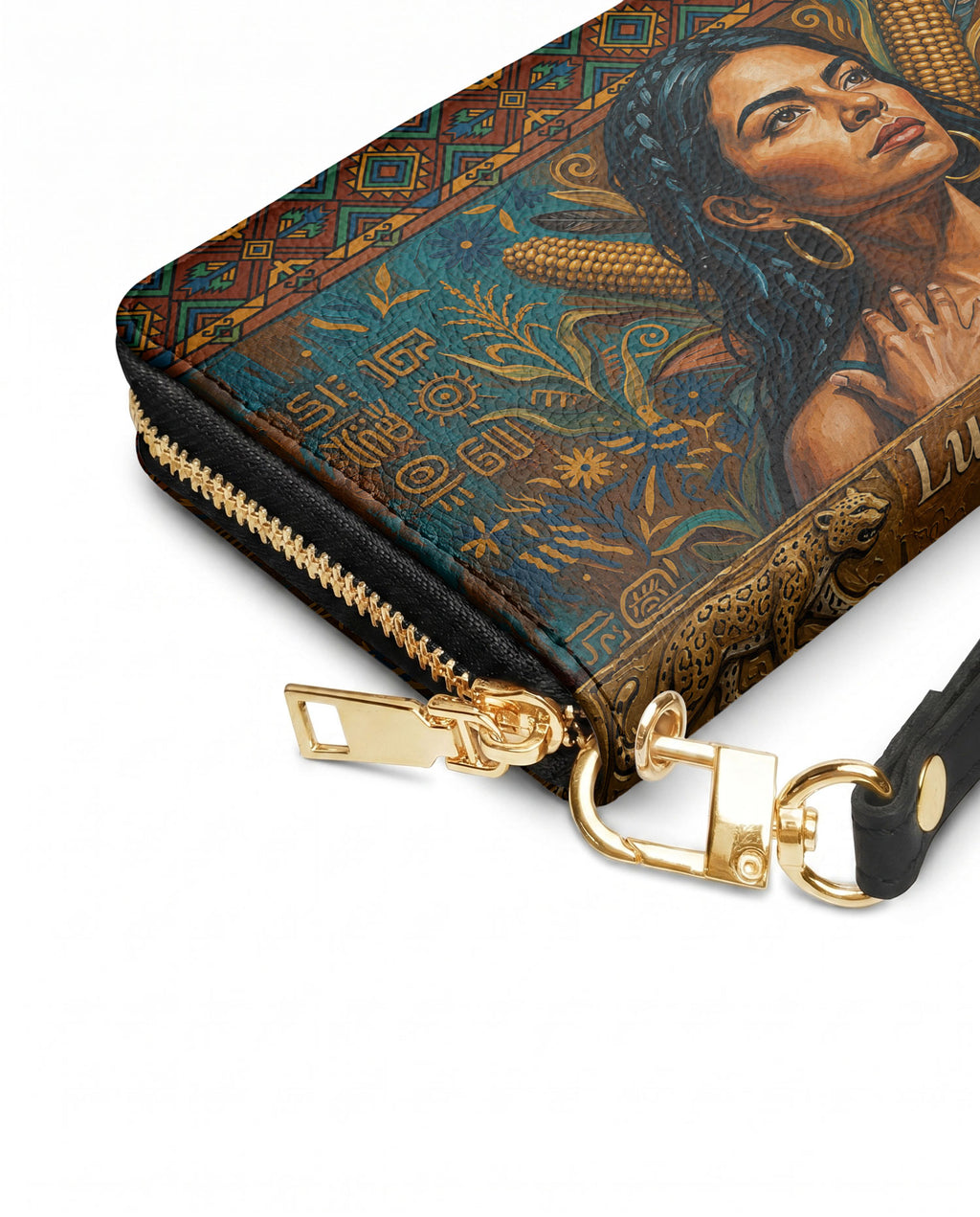 "Luz Propia" ver.4 Long Wallet - side view | Paleta Bags